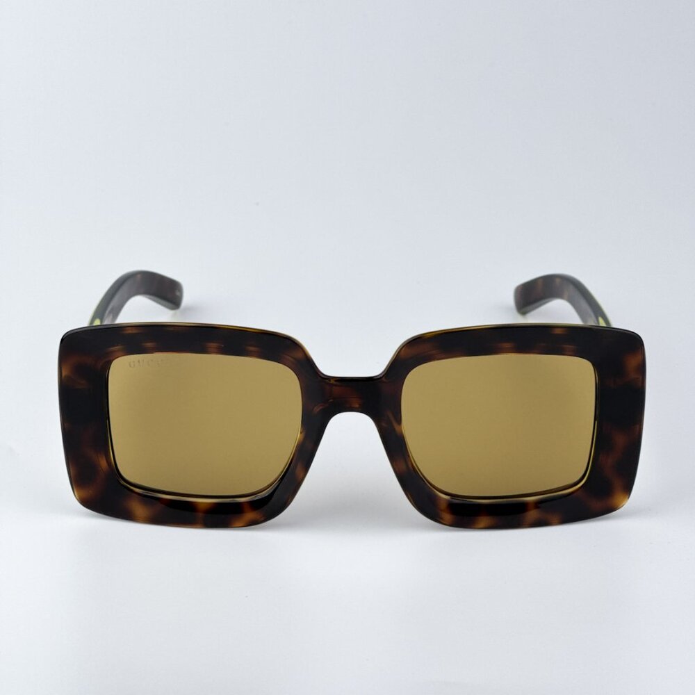 Gucci GG1718S 002  BRAND NEW Sunglasses Havana Brown Women Square